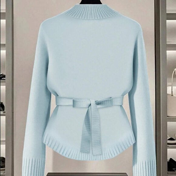 Blue Casual Women's Gloweve Sweater - Picture 2 of 7